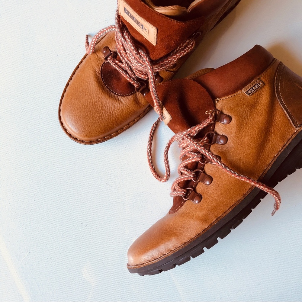 Pikolinos Wabana Brandy Tea Leather Boot SZ 9.5/10